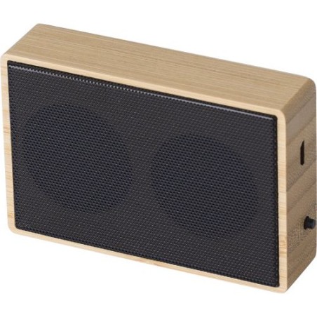 Enceinte sans fil en bambou Fox