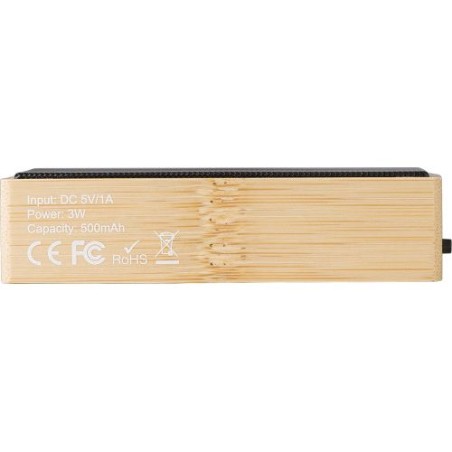 Enceinte sans fil en bambou Fox