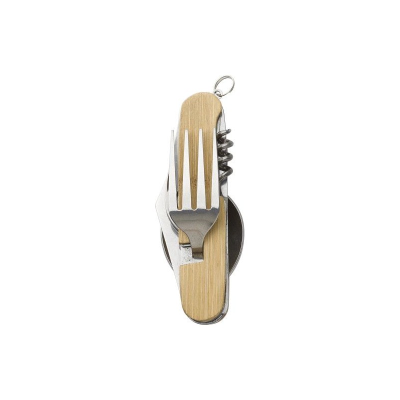 Couverts multifonctionnels s en bambou - Ainsley Matières : bambou Couleurs : brun