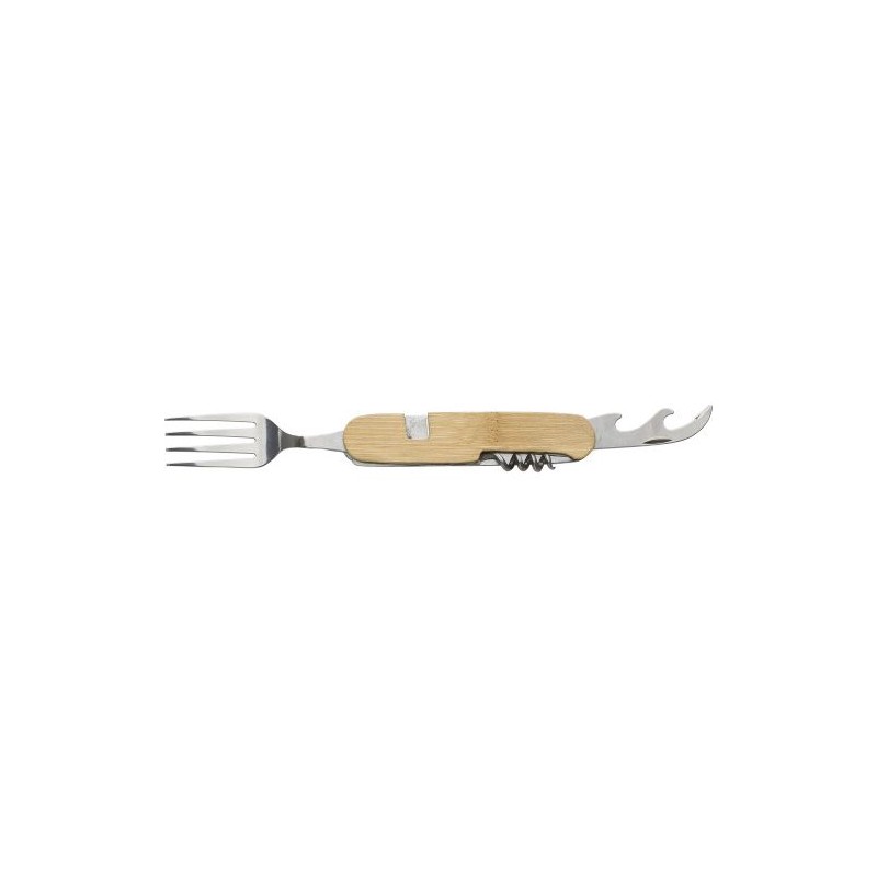 Couverts multifonctionnels s en bambou - Ainsley Matières : bambou Couleurs : brun cadeau entreprise pas cher