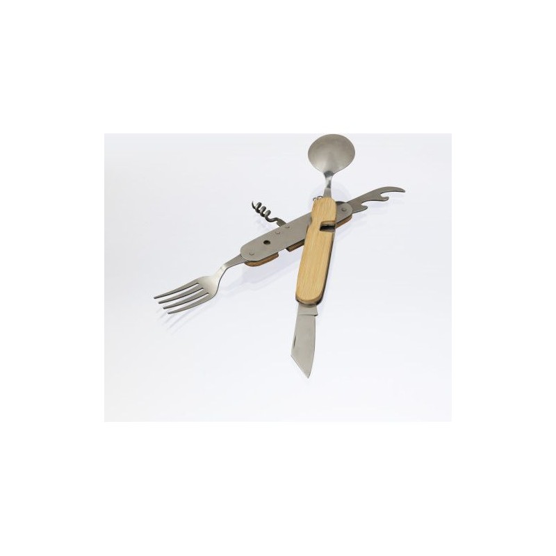 Couverts multifonctionnels s en bambou - Ainsley Matières : bambou Couleurs : brun livraison express 24h 48h