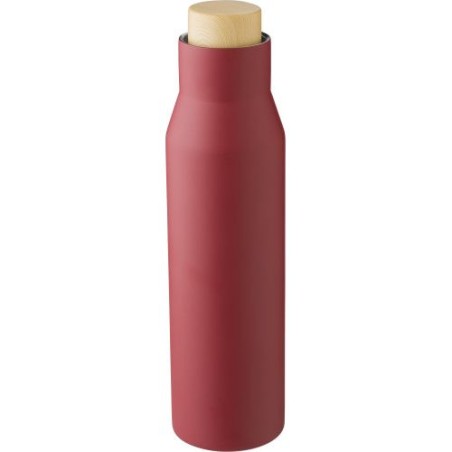 Gourde isotherme personnalisable en acier inoxydable de 500 ml - Christian Matières : acier inoxydable Couleurs : noir marquage 