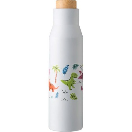 Gourde isotherme personnalisable en acier inoxydable de 500 ml - Christian Matières : acier inoxydable Couleurs : noir personnal