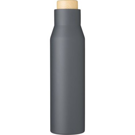 Gourde isotherme personnalisable en acier inoxydable de 500 ml - Christian Matières : acier inoxydable Couleurs : gris personnal