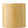 Bougie  personnalisée dans un contenant en bambou - Eli Matières : bambou Couleurs : brun personnalisable avec votre logo