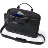 Sacoche en cuir personnalisée pour ordinateur portable - Michael Matières : cuir Couleurs : noir cadeau entreprise pas cher