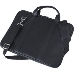 Sacoche en cuir personnalisée pour ordinateur portable - Michael Matières : cuir Couleurs : noir impression haute définition