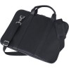 Sacoche en cuir personnalisée pour ordinateur portable - Michael Matières : cuir Couleurs : noir impression haute définition