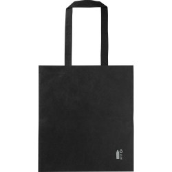 Sac shopping  en rPET non-tissé personnalisé Ryder Matières : PET recyclé Couleurs : noir
