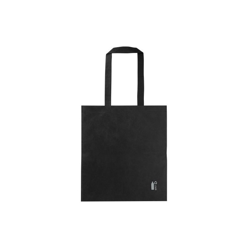 Sac shopping  en rPET non-tissé personnalisé Ryder Matières : PET recyclé Couleurs : noir