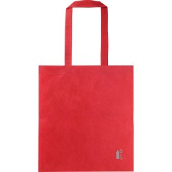 Sac shopping  en rPET non-tissé personnalisé Ryder Matières : PET recyclé Couleurs : rouge goodies publicitaire événementiel