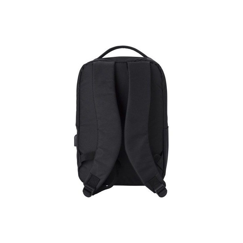 Sac à dos personnalisé en polyester rPET pour ordinateur Jesse Matières : alliage Couleurs : noir personnalisable avec votre log