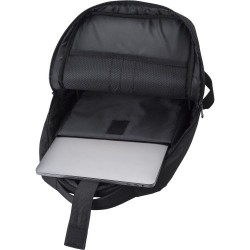 Sac à dos personnalisé en polyester rPET pour ordinateur Jesse Matières : alliage Couleurs : noir goodies publicitaire événement