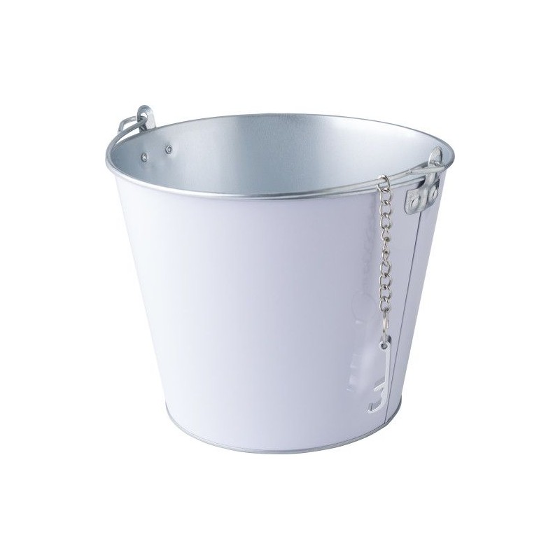 Seau à glaçons en aluminium personnalisé Corey Matières : aluminium Couleurs : blanc personnalisation rapide en France