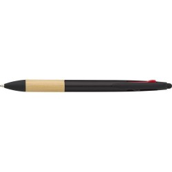 Stylo bille  3 mines en ABS - Malachi Matières : acier Couleurs : noir