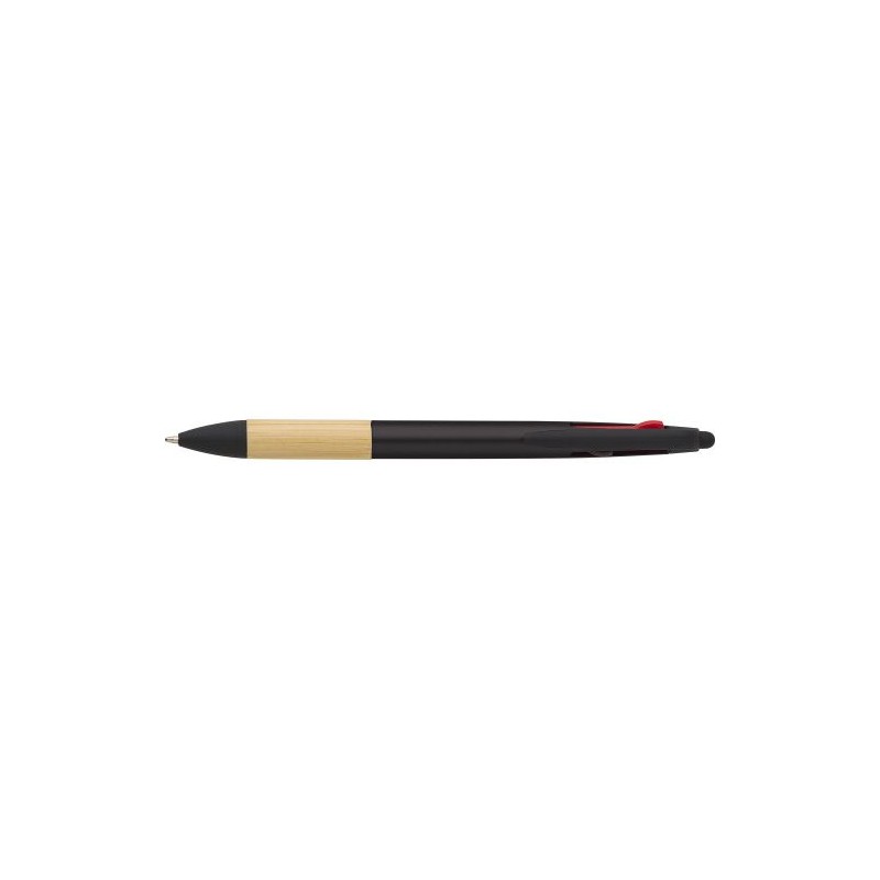 Stylo bille  3 mines en ABS - Malachi Matières : acier Couleurs : noir