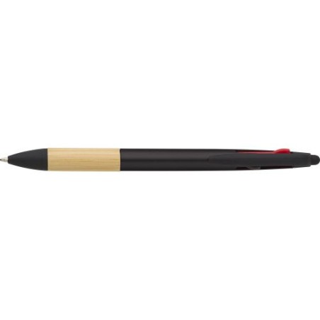Stylo bille  3 mines en ABS - Malachi Matières : acier Couleurs : noir