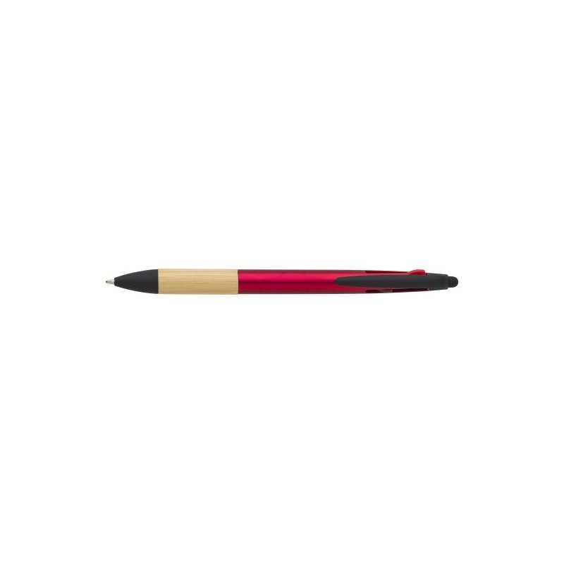 Stylo bille  3 mines en ABS - Malachi Matières : acier Couleurs : noir objet promotionnel éco-responsable