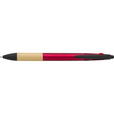 Stylo bille  3 mines en ABS - Malachi Matières : acier Couleurs : noir objet promotionnel éco-responsable
