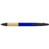 Stylo bille  3 mines en ABS - Malachi Matières : acier Couleurs : bleu cobalt cadeau entreprise pas cher