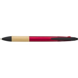 Stylo bille  3 mines en ABS - Malachi Matières : acier Couleurs : argenté livraison express 24h 48h