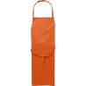 Tablier de cuisine en polyester personnalisé Mindy Matières : polyester Couleurs : orange goodies publicitaire événementiel