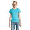 T-Shirt Femme Personnalisé 190g Confort et Style - Imperial Women Matières : coton Taille textile : XL Couleurs : bleu atoll cad