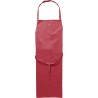 Tablier de cuisine en polyester personnalisé Mindy Matières : polyester Couleurs : rouge livraison express 24h 48h