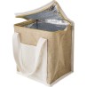 Sac isotherme  en jute personnalisé - Raveena, idéal pour vos sorties Matières : coton Couleurs : brun cadeau entreprise pas che