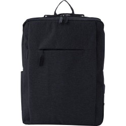 Sac à dos en polyester personnalisé pour ordinateur - Carlito Matières : polyester Couleurs : noir