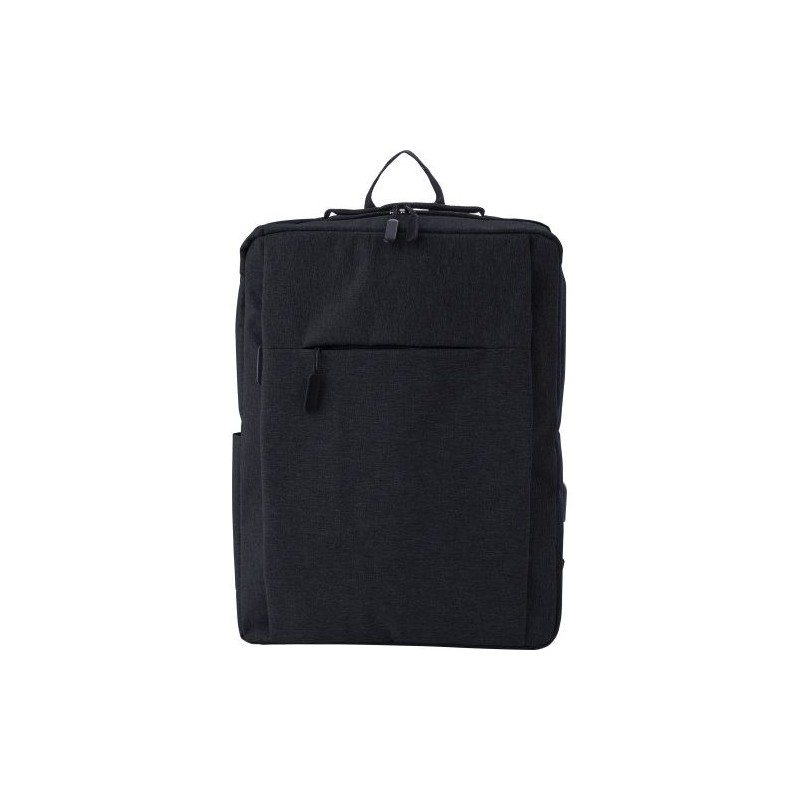 Sac à dos en polyester personnalisé pour ordinateur - Carlito Matières : polyester Couleurs : noir