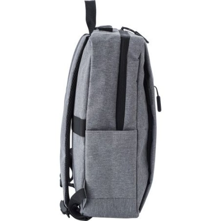 Sac à dos en polyester personnalisé pour ordinateur - Carlito Matières : polyester Couleurs : noir livraison express 24h 48h