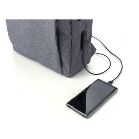 Sac à dos porte-ordinateur Carlito - Antivol et USB Personnalisé