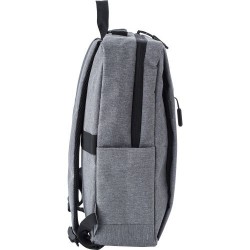 Sac à dos en polyester personnalisé pour ordinateur - Carlito Matières : polyester Couleurs : gris objet promotionnel éco-respon