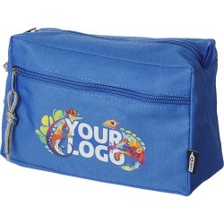 Trousse de toilette  en rPET personnalisée - Natasha Matières : fer Couleurs : noir cadeau client original