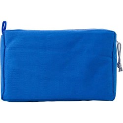 Trousse de toilette  en rPET personnalisée - Natasha Matières : fer Couleurs : rouge marquage laser ultra précis
