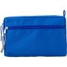 Trousse de toilette  en rPET personnalisée - Natasha Matières : fer Couleurs : bleu cobalt personnalisable avec votre logo