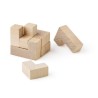 Jeu personnalisé de cubes en bois - Amber Matières : bois Couleurs : brun marquage laser ultra précis