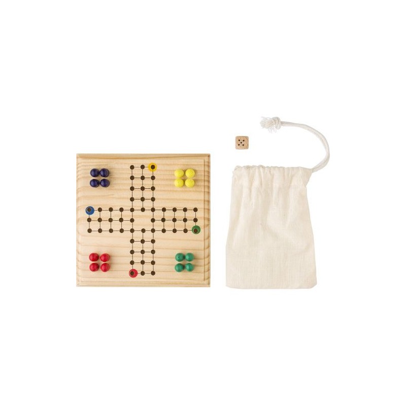 Jeu personnalisé de petits chevaux en bois - Yasir Matières : bois Couleurs : brun
