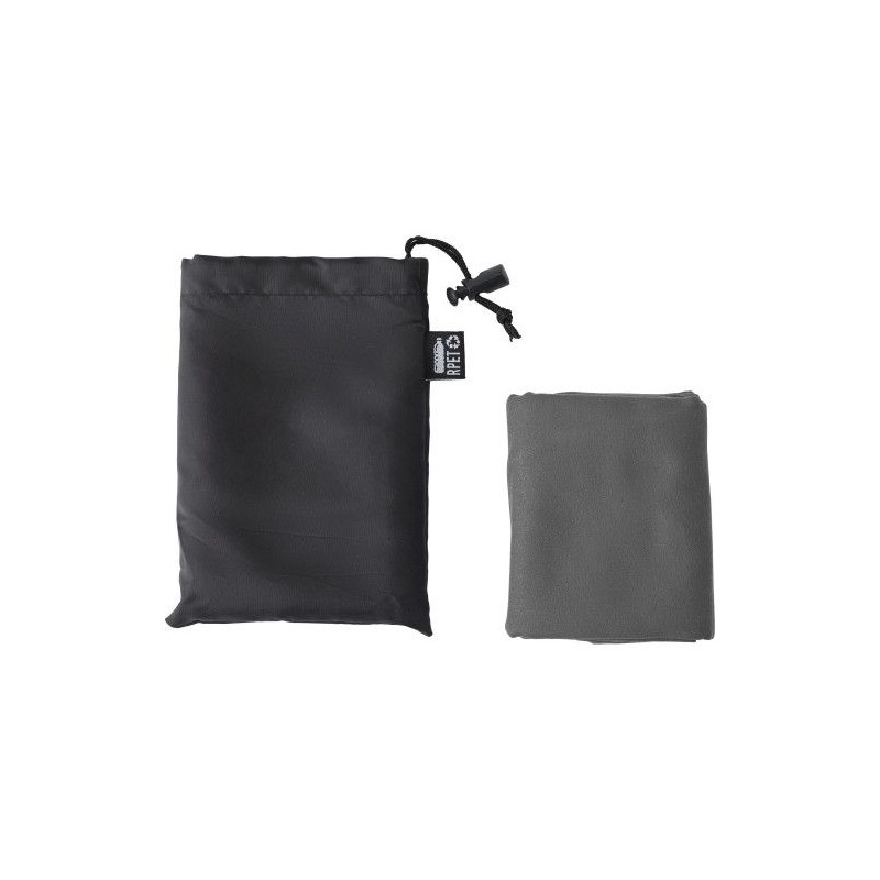 Serviette de sport  en rPET Brunilda Matières : PET recyclé Couleurs : gris