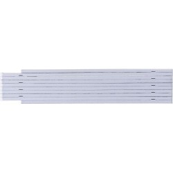 Mètre-pliant  en plastique d'1 m - Leon Matières : plastique Couleurs : blanc 2
