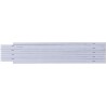 Mètre-pliant  en plastique d'1 m - Leon Matières : plastique Couleurs : blanc personnalisable avec votre logo