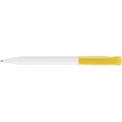 Stylo à bille personnalisé en ABS - S45, cadeau d'entreprise Matières : plastique Couleurs : jaune impression logo haute qualité