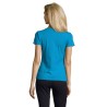 T-Shirt Femme Personnalisé 190g Confort et Style - Imperial Women Matières : coton Taille textile : S Couleurs : bleu aqua acces