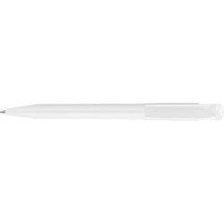 Stylo à bille personnalisé en ABS - S45, cadeau d'entreprise Matières : plastique Couleurs : blanc personnalisation rapide en Fr