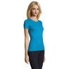 T-Shirt Femme Personnalisé 190g Confort et Style - Imperial Women Matières : coton Taille textile : XL Couleurs : bleu aqua pers