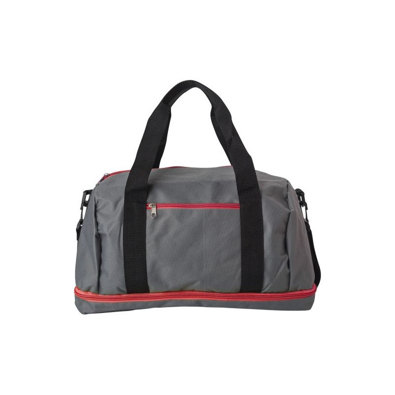 Sac de sport  en polyester - Lemar Matières : nylon Couleurs : rouge objet promotionnel éco-responsable