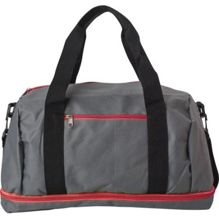 Sac de sport  en polyester - Lemar Matières : nylon Couleurs : rouge objet promotionnel éco-responsable