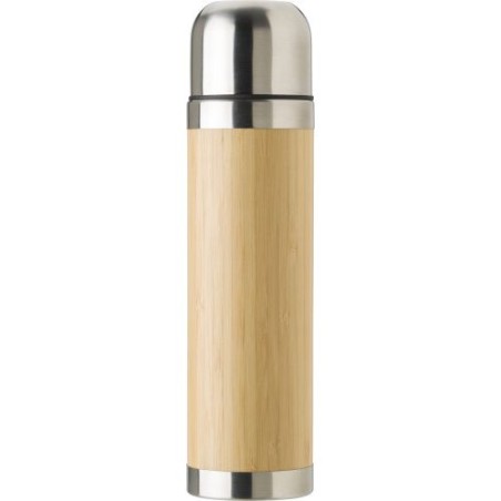 Bouteille isotherme  de 400 ml en bambou - Frederico Matières : bambou Couleurs : bambou cadeau entreprise pas cher