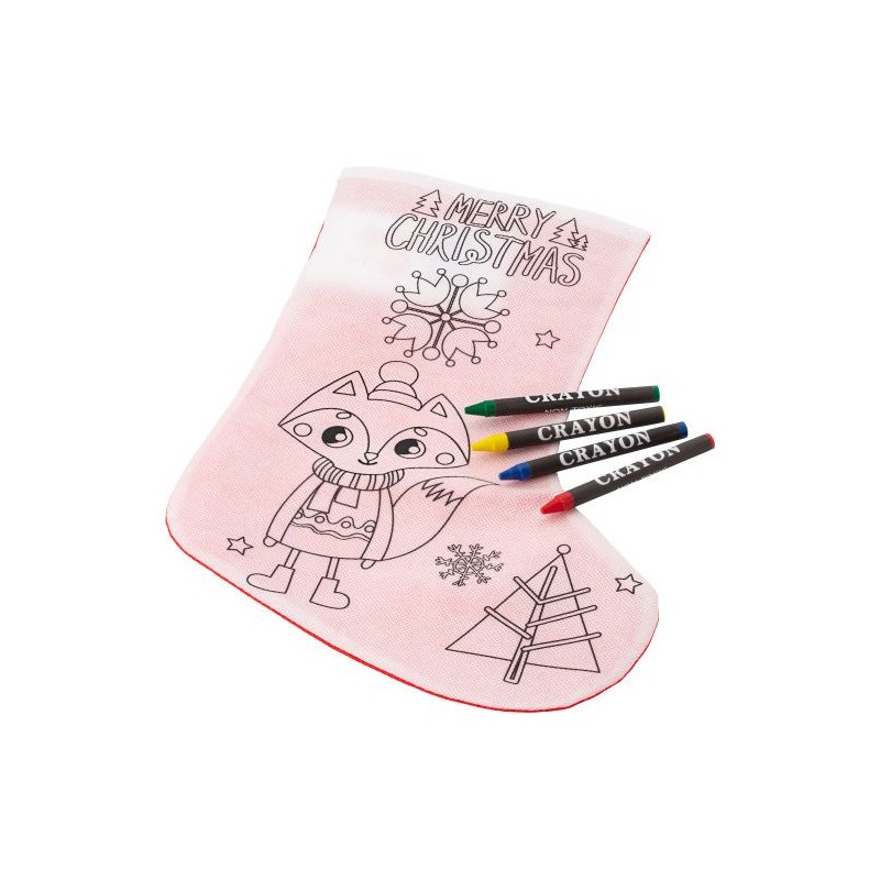 Chaussette de Noël à Colorier Jasleen